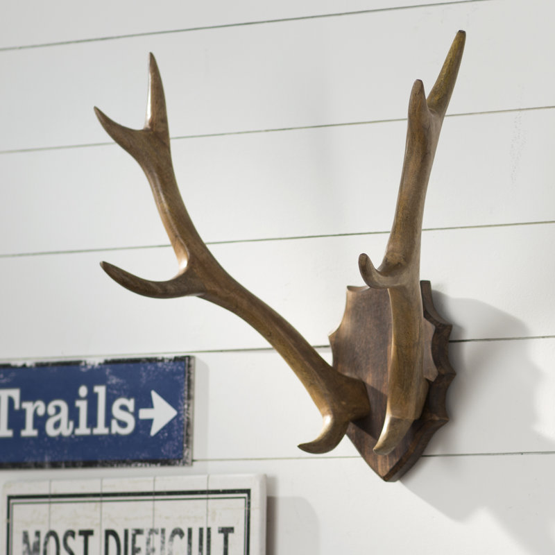Wood Antler Mount Wall Décor & Reviews Birch Lane